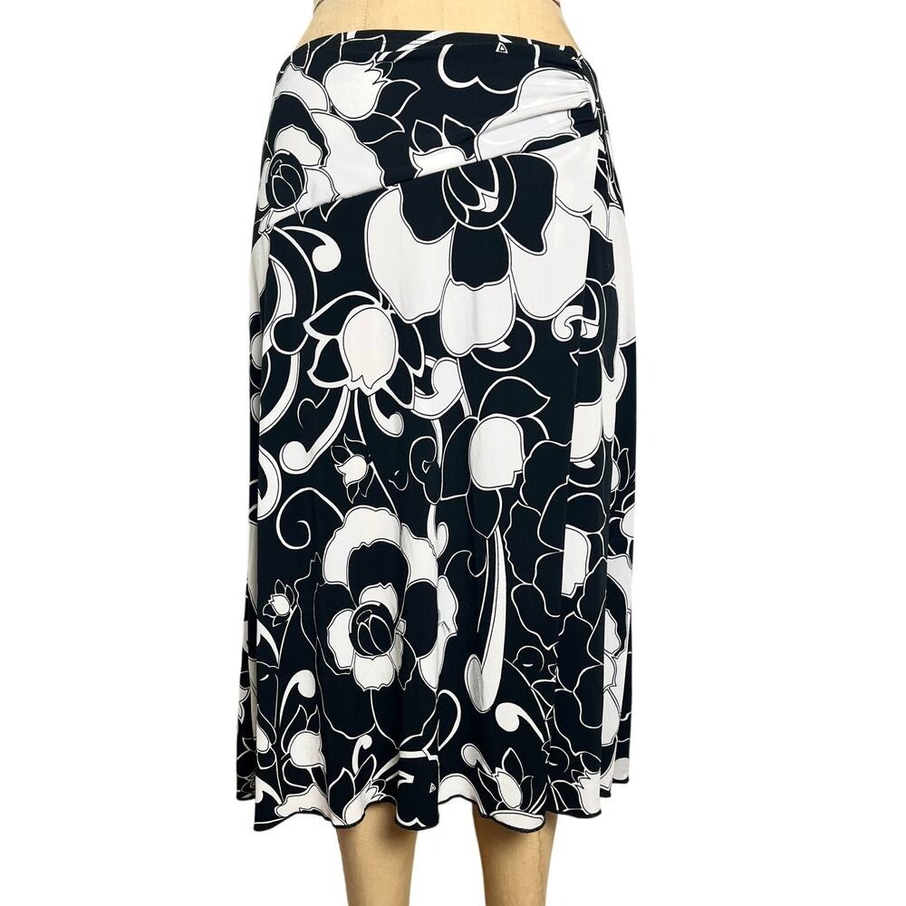Retro Carole Little Floral Flare Skirt Asymmetrical Whimsigoth Grunge 90s Small